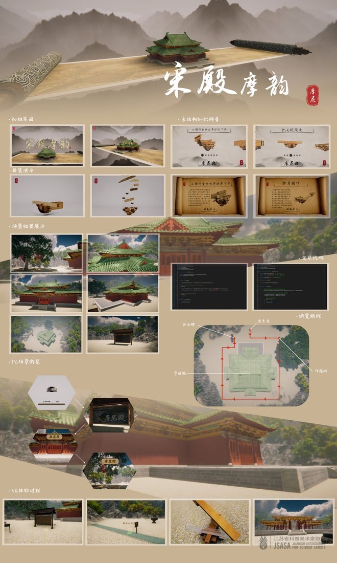 宋殿摩韵-中国古建筑结构可视化科普系统